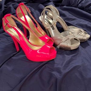 2 paid high heels guess Chinese laundry 8.5